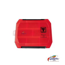 Jackall 2300D Wide Open Tackle Box | Clear Red