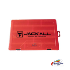 Jackall 2800D Wide Open Tackle Box | Clear Red