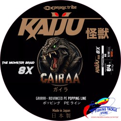 Pelagic Tribe - Kaiju Gairaa - 1200 Meter - Popping Line - White - 8X - Japanese Advanced Braid
