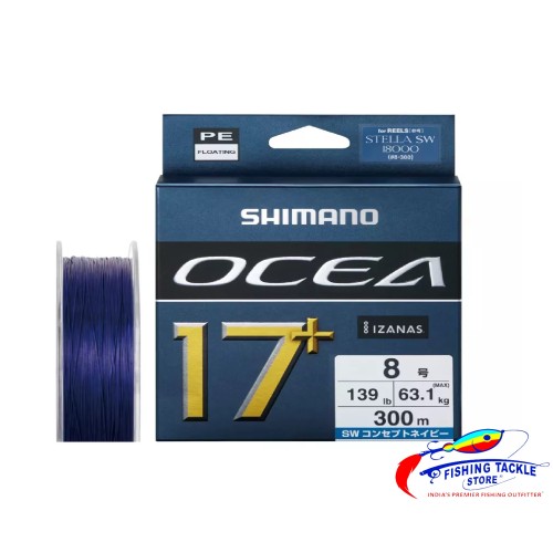 SHIMANO - OCEA 17+ PE - 17 STRAND BRAID - 300 METERS – NAVY