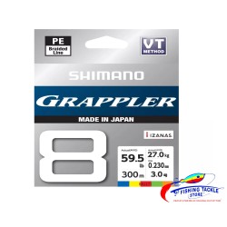SHIMANO - GRAPPLER 8 PE - 8 STRAND BRAID - 300 METERS – MULTICOLOR