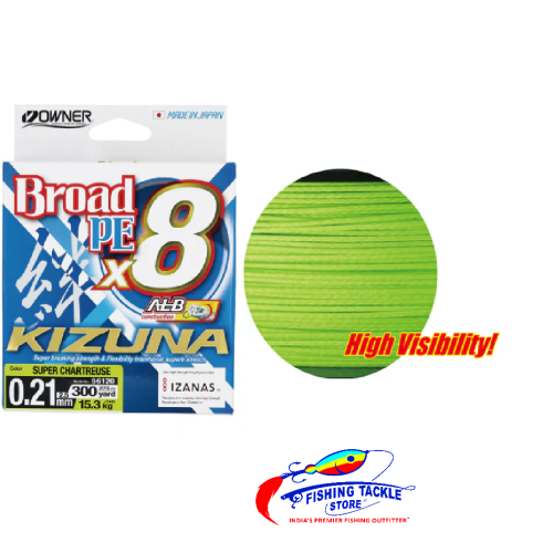 Owner Kizuna X8 Braid Line 300YDS/275 Meter 56121 Owner Kizuna X8 Braid Line 300YDS/275 Meter 56121