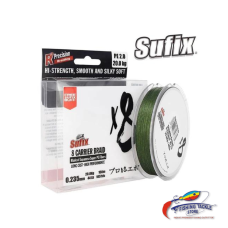 Sufix X8 Carrier Braided Fishing Line | 270 Mt / 300 Yd | Stealth Green 