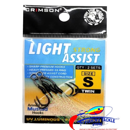 Crimson - Light Assist Jigging Hooks