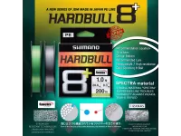 SHIMANO - HARDBULL 8+ - 8 STRAND BRAID - 200 METERS - STEEL GRAY