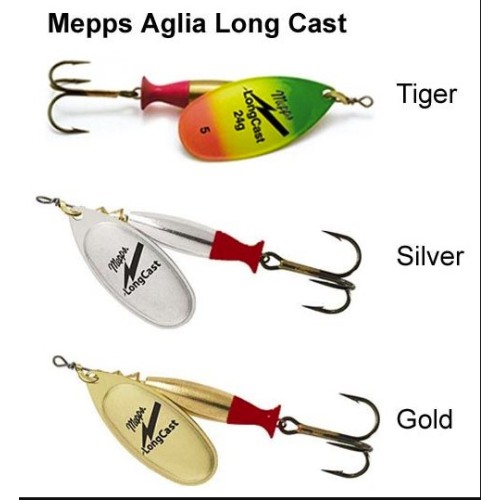 MEPPS AGLIA LONG CAST SPINNERS - Size 2