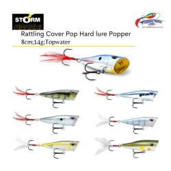 Storm Arashi Rattling Cover Pop Hard lure | 8cm/14g | 1pcs/pkt popper