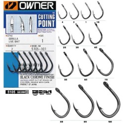 OWNER 5170 BLACK HOOK-AKI WITH EYE