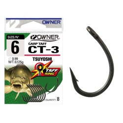 OWNER 53273 HOOK–CT 3 CARP TAFF WITH EYE