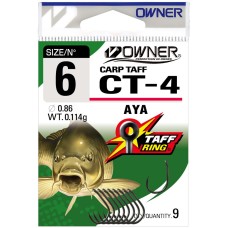 OWNER 53274 HOOK– CT 4 CARP TAFF WITH EYE