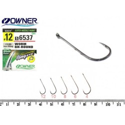 OWNER HOOK 56537-WORM BH-ROUND WITH EYE