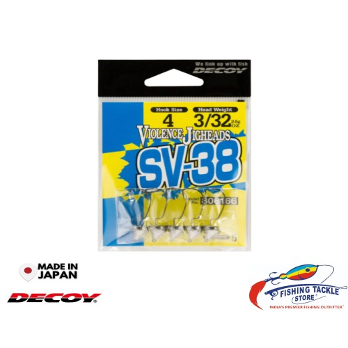 Decoy SV-38 Violence Jighead| #3-#6 | 1.8g-3.5g