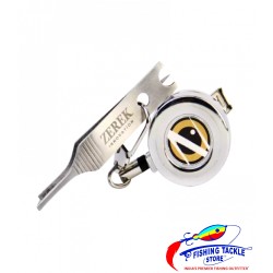 Zerek - Stainless Steel Split Ring Tweezers with retractable lanyard