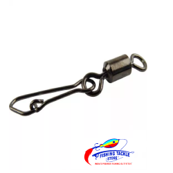 Mustad - MA036 BN Rolling Swivel Round Eye with Hook Snap Mustad - MA036 BN Rolling Swivel Round Eye with Hook Snap